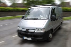 a traveling van